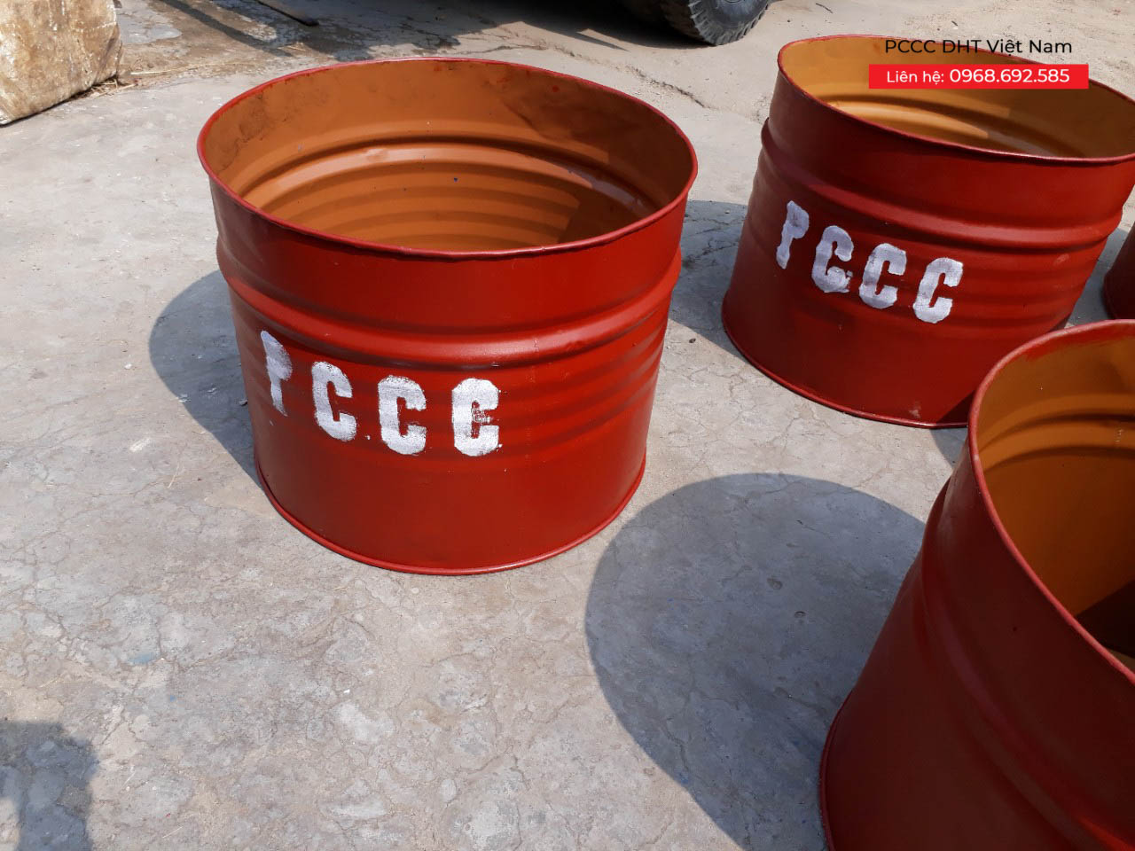 Thùng phuy đựng cát chữa cháy tại Phú Thọ