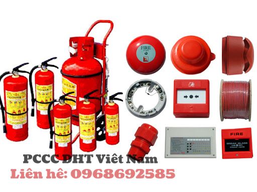 Hệ thống các thiết bị chữa cháy.