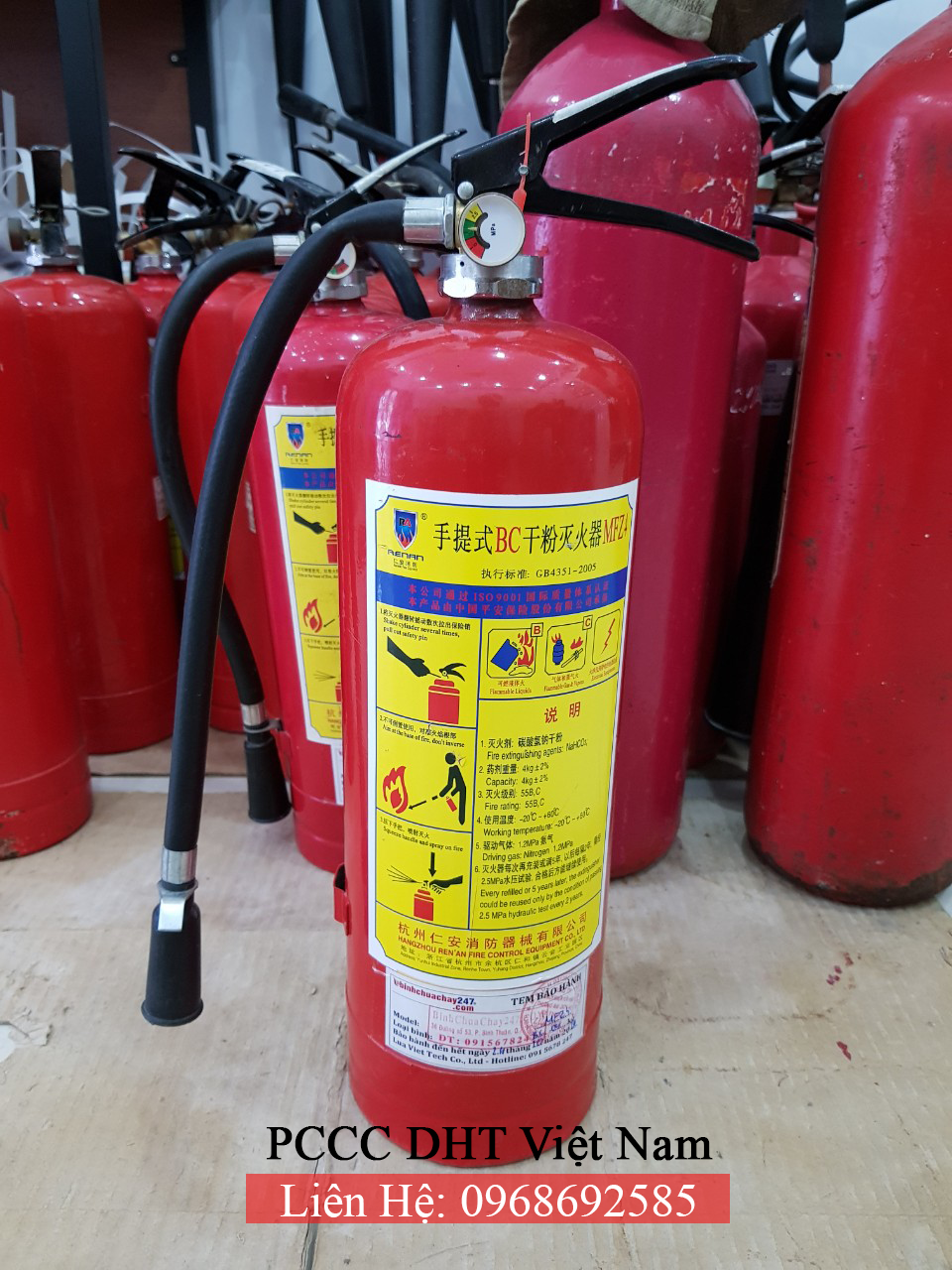 NẠP SẠC BÌNH CỨU HỎA GIÁ RẺ NHẤT TẠI HẢI DƯƠNG - 0968.692.585