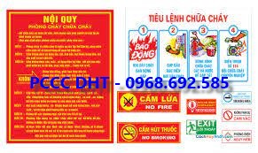BỘ NỘI QUY TIÊU LỆNH PCCC GIÁ RẺ NHẤT TẠI THANH XUÂN, HÀ NỘI