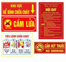 BỘ NỘI QUY TIÊU LỆNH PCCC GIÁ TỐT NHẤT TẠI HÀ NỘI