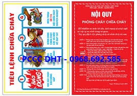 NỘI QUY, TIÊU LỆNH PCCC GIÁ RẺ NHẤT TẠI KCN ĐẠI ĐỒNG