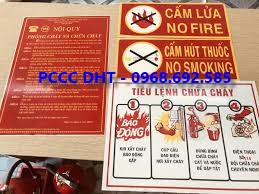 ĐIỂM BÁN BỘ NỘI QUY TIÊU LỆNH PCCC GIÁ RẺ TẠI BẮC GIANG - LH:0968.692.585
