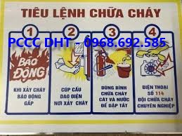 BỘ NỘI QUY TIÊU LỆNH PCCC GIÁ RẺ NHẤT TẠI GIA LÂM, HÀ NỘI