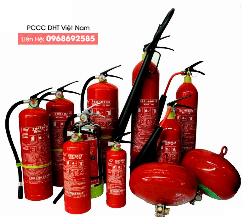 NẠP BÌNH CHỮA CHÁY BỘT, KHÍ CO2 GIÁ RẺ TẠI BẮC NINH