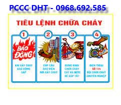 Bộ nội quy tiêu lệnh PCCC giá rẻ tại Thái Nguyên
