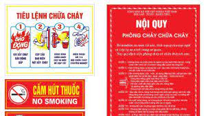 Bộ nội quy tiêu lệnh PCCC giá rẻ tại Nam Định